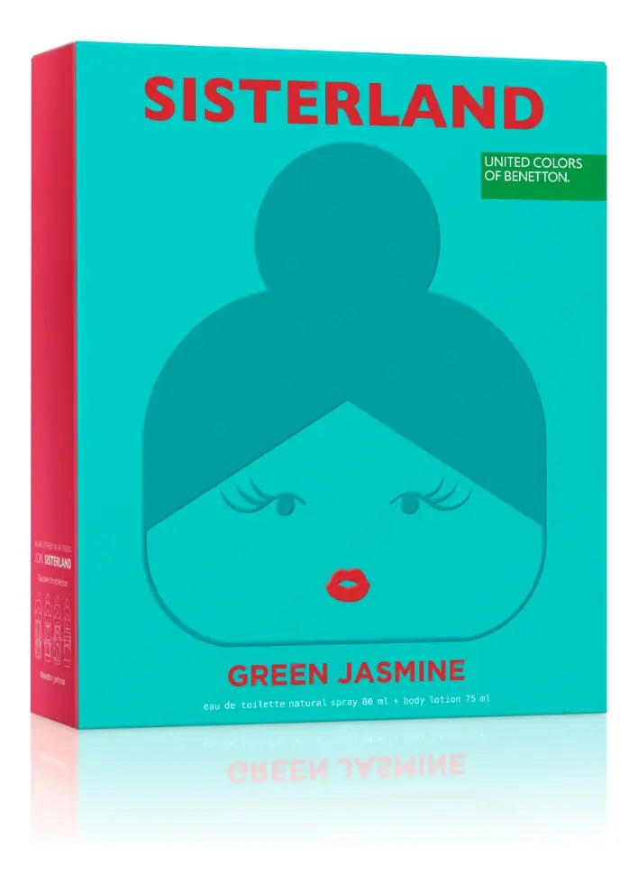 Benetton Sisterland Green Jasmine EDT 80ml + 75ml Body Lotion Set