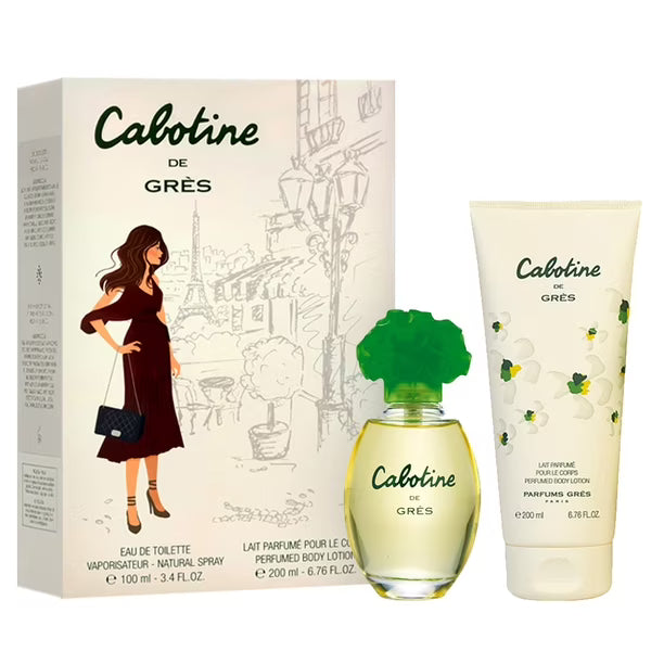 Grès Cabotine EDT 100ml + Body Lotion 200ml Set para Mujer