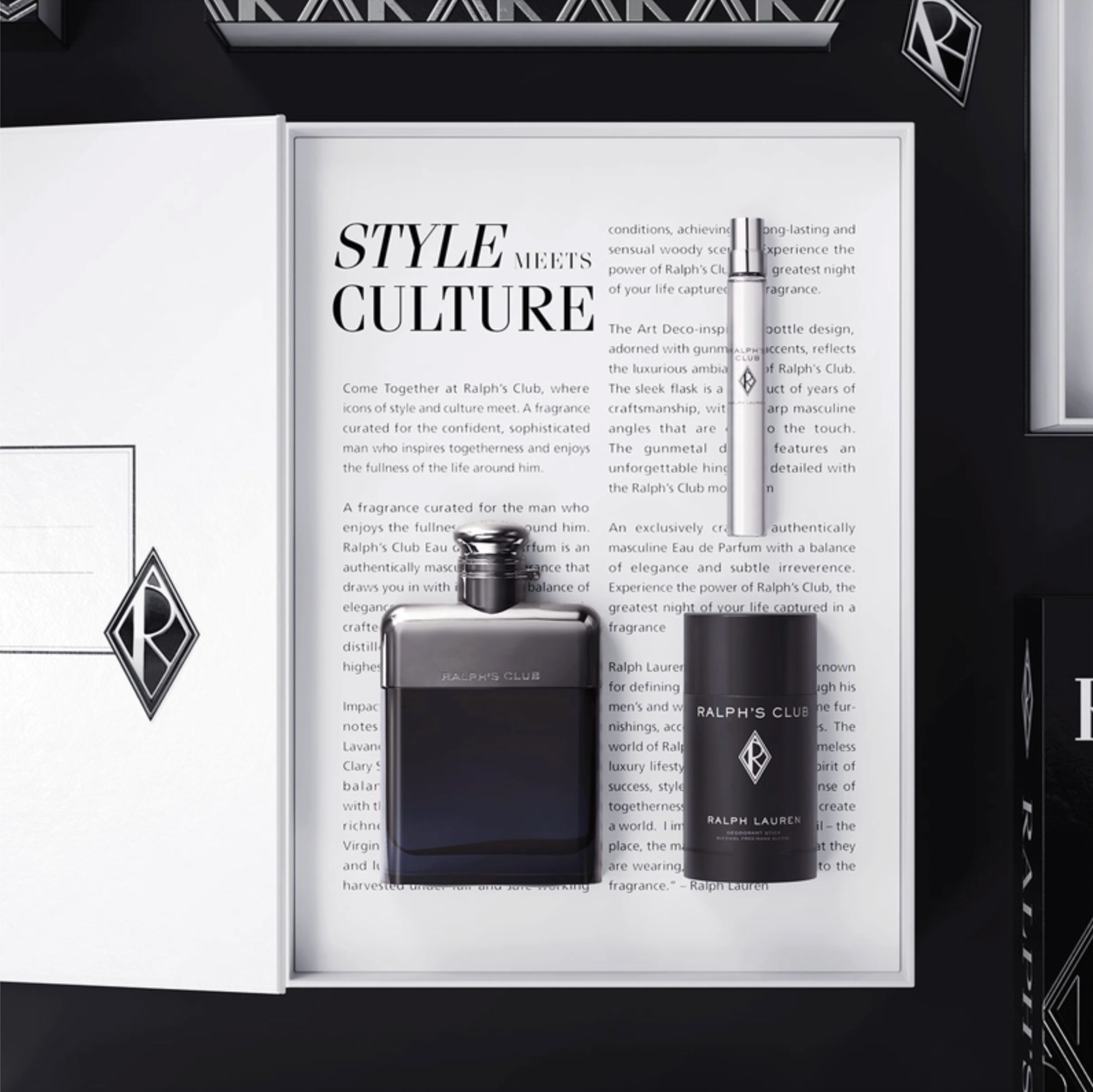 Set Perfume Ralph Lauren Ralph Club Men Edp 100ml + 10ml + Deo Stick 75ml