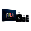 Set Perfume Ralph Lauren Polo Black Men Edt 125ml + 40ml + Deo 75ml