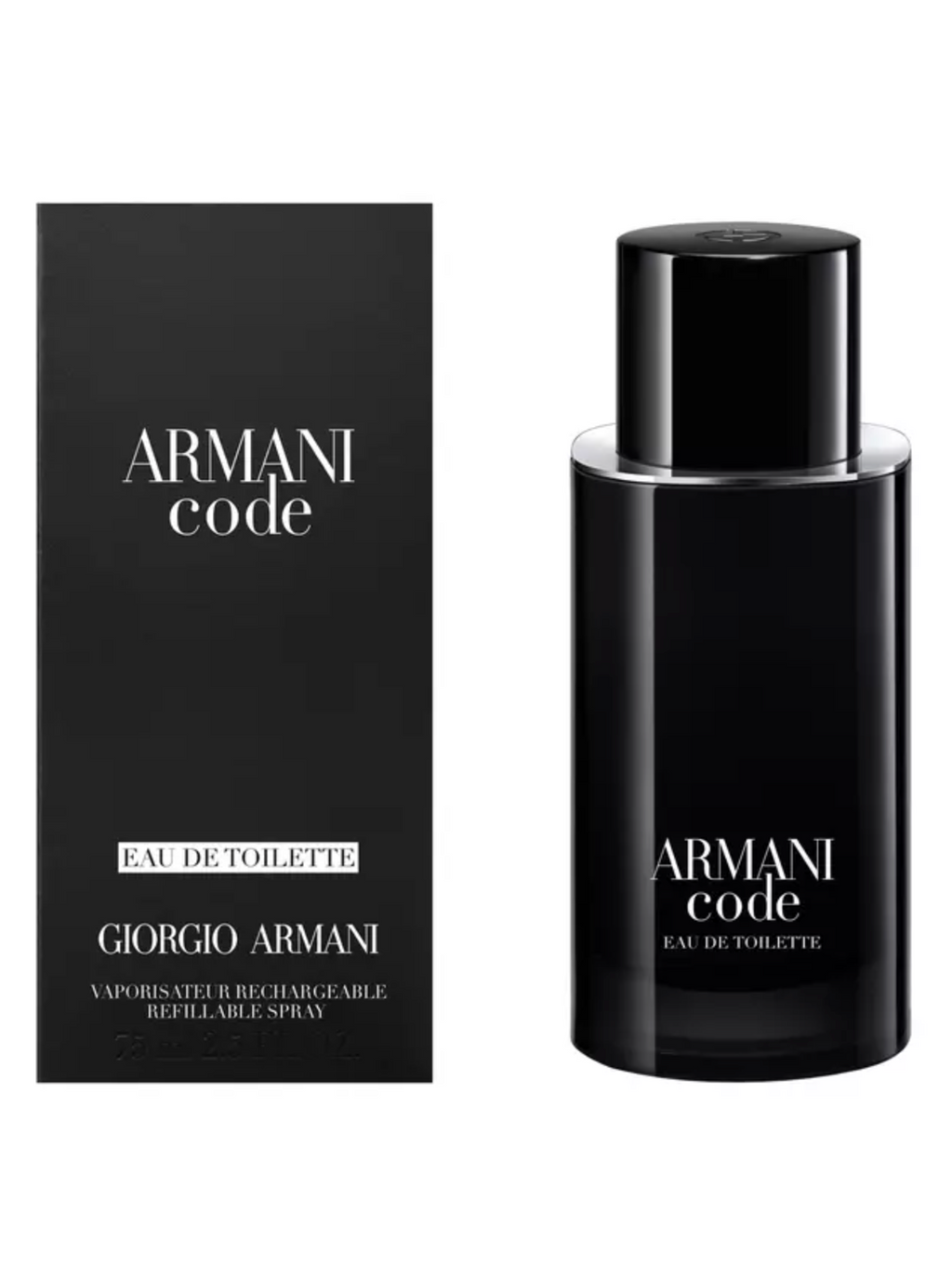 Giorgio Armani Code Men Edt 75ml Refillable Recargable