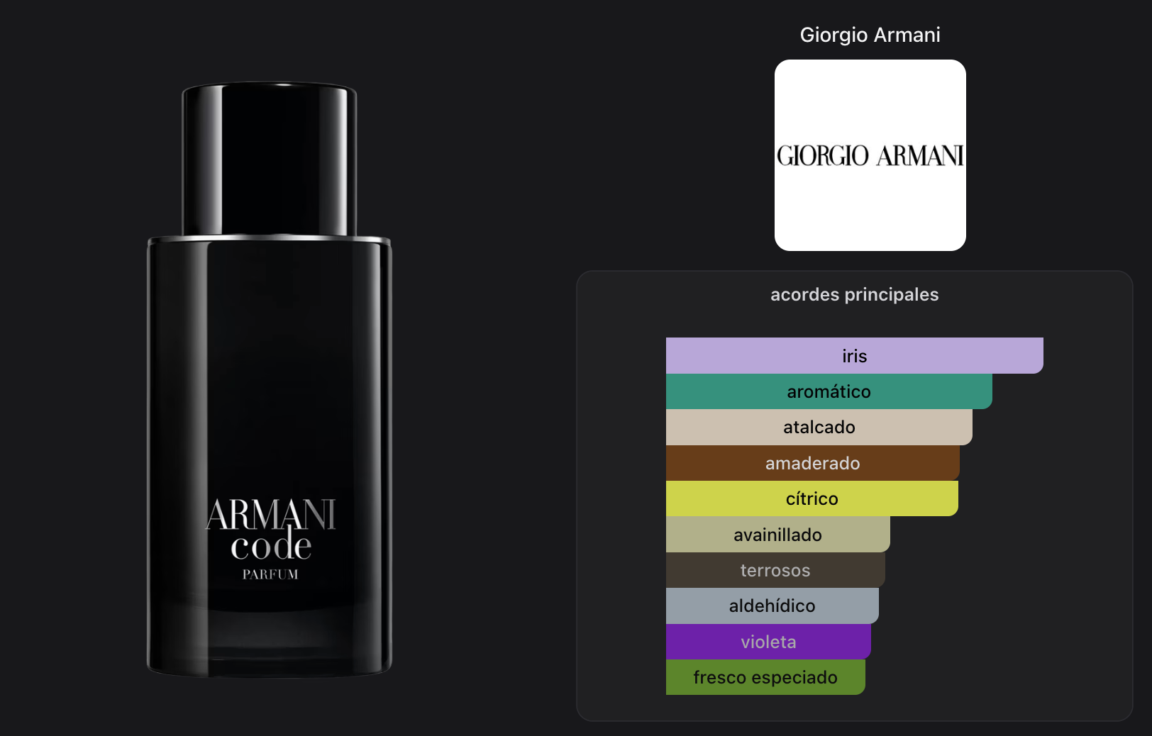 Giorgio Armani Code Men Parfum 125ml Refillable