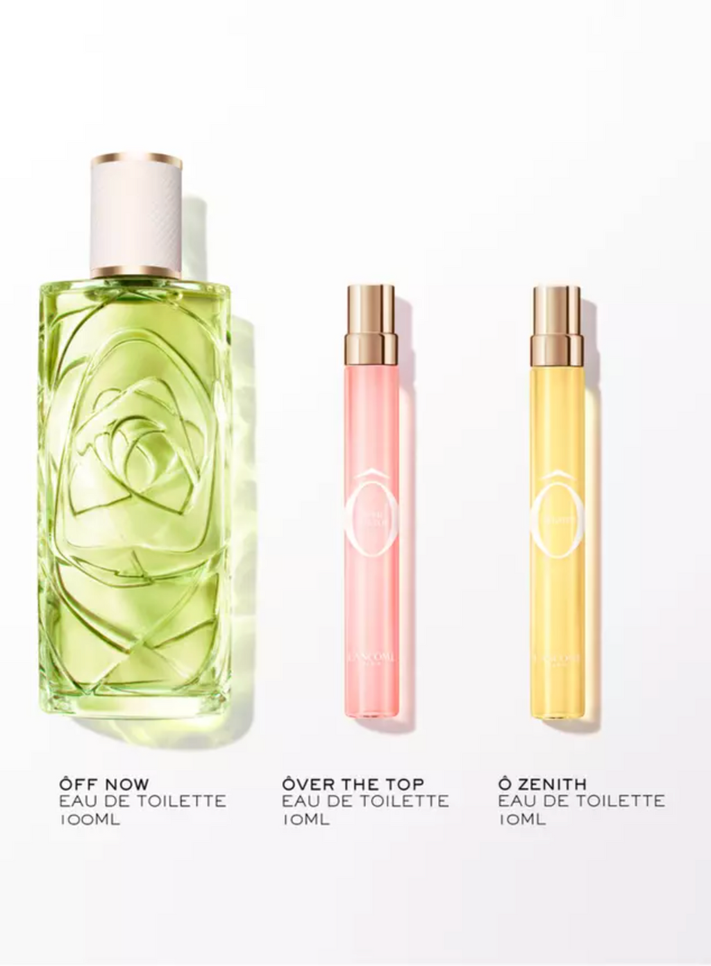 Lancome Off Now Edt 100ml + O Zenith Edt 10ml + Over The Top Edt 10ml