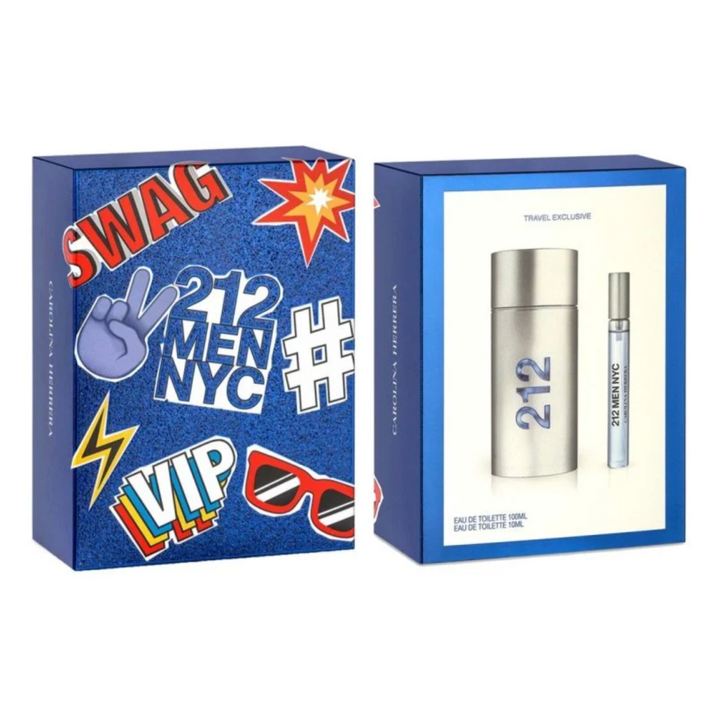 Carolina Herrera 212 Men Edt 100ml + 10ml Set