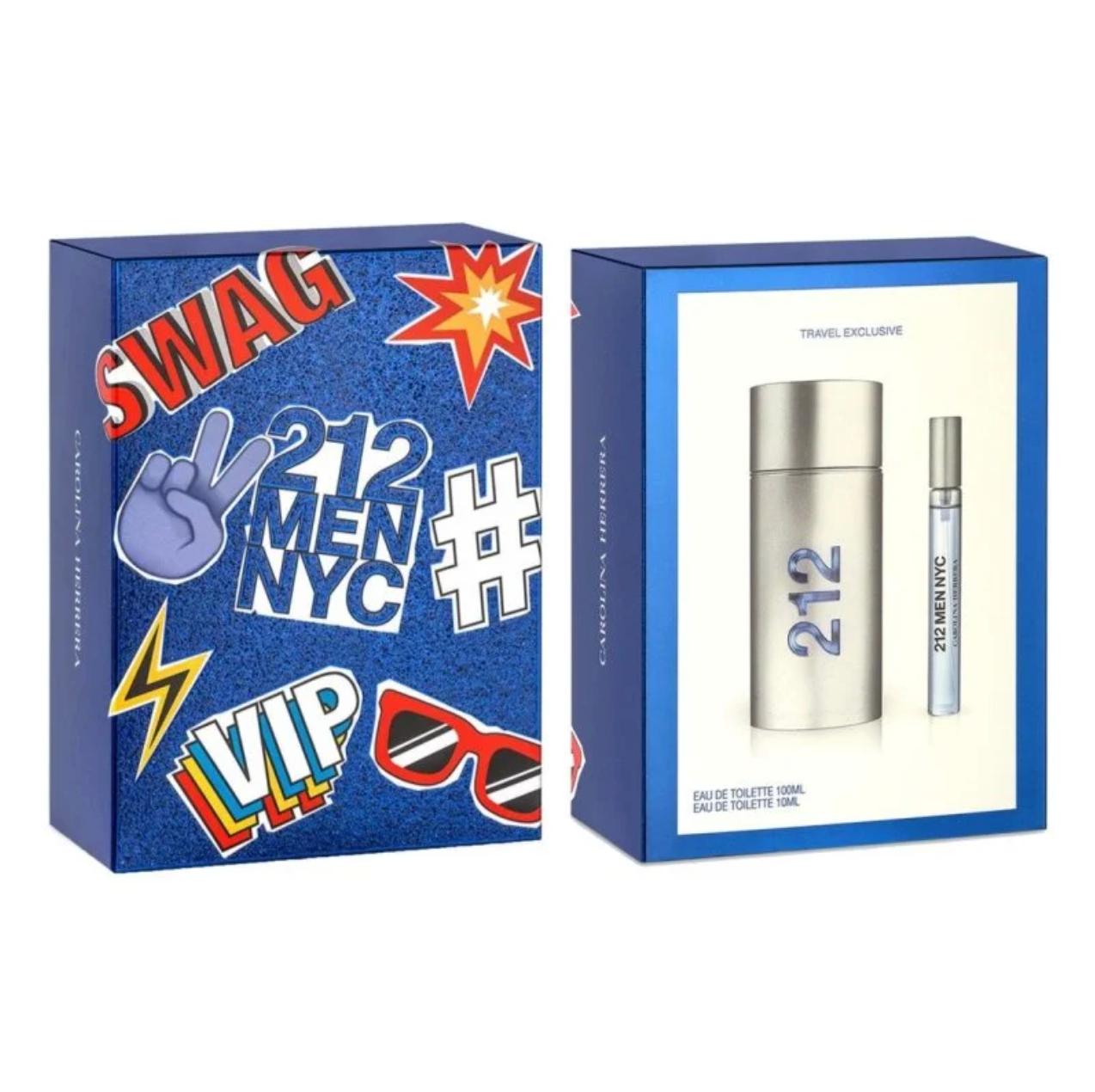 Carolina Herrera 212 Men Edt 100ml + 10ml Set