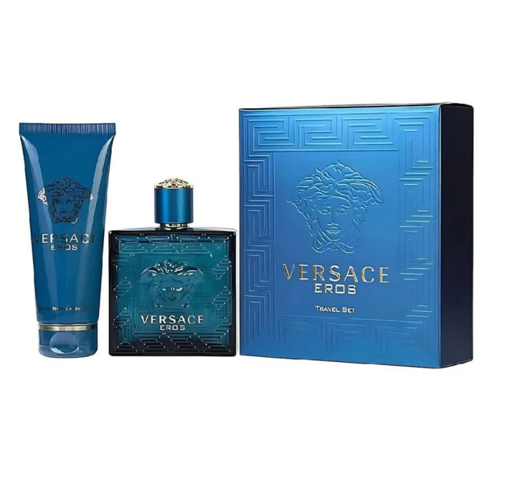Versace Eros Men Edt 100ml + Shower Gel 100ml Travel Set