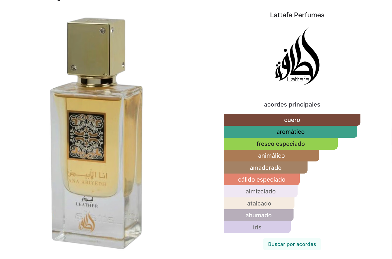 Lattafa Ana Abiyedh Leather Edp 60ml