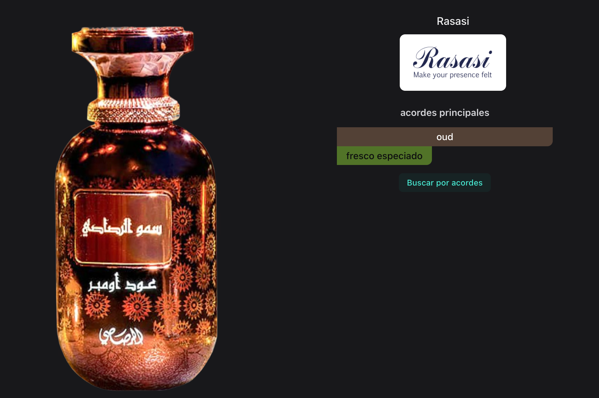 Rasasi Lamaan Collection Oud Ombre EDP 100ml