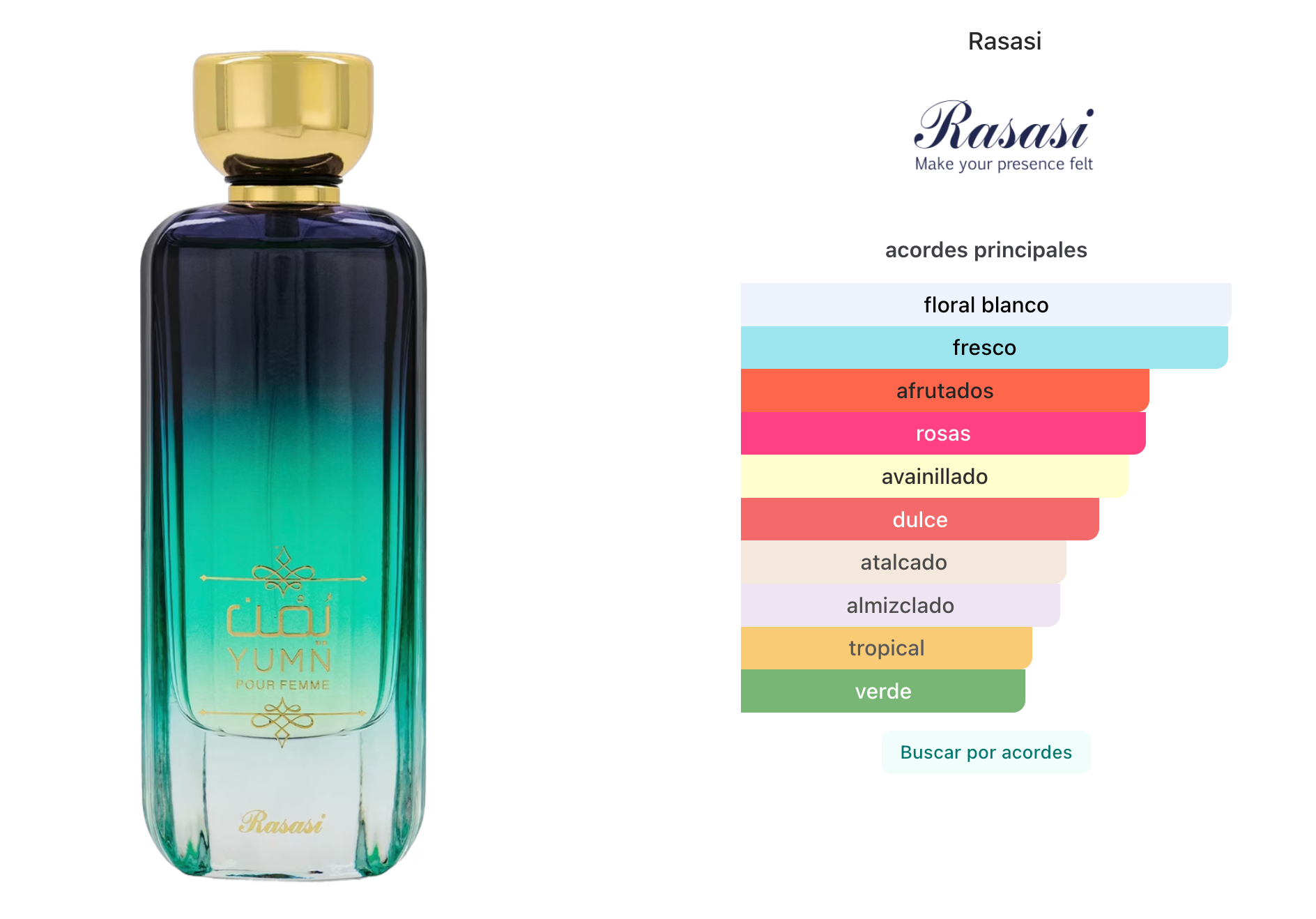 Rasasi Yumn Pour Femme EDP 100ml