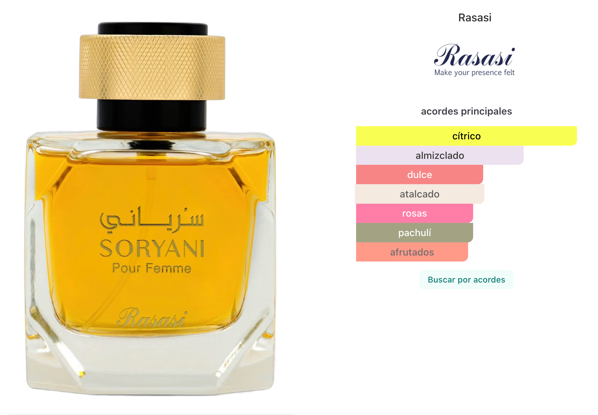 Rasasi Soryani Pour Femme EDP 100ml