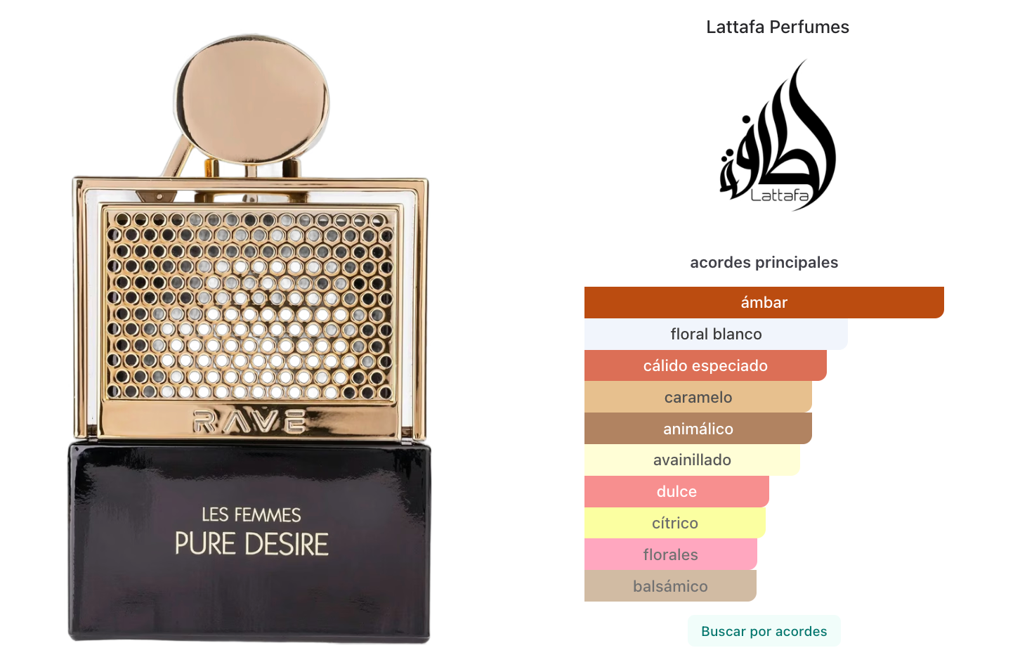 Rave Les Femmes Pure Desire (Gold) EDP 100ml