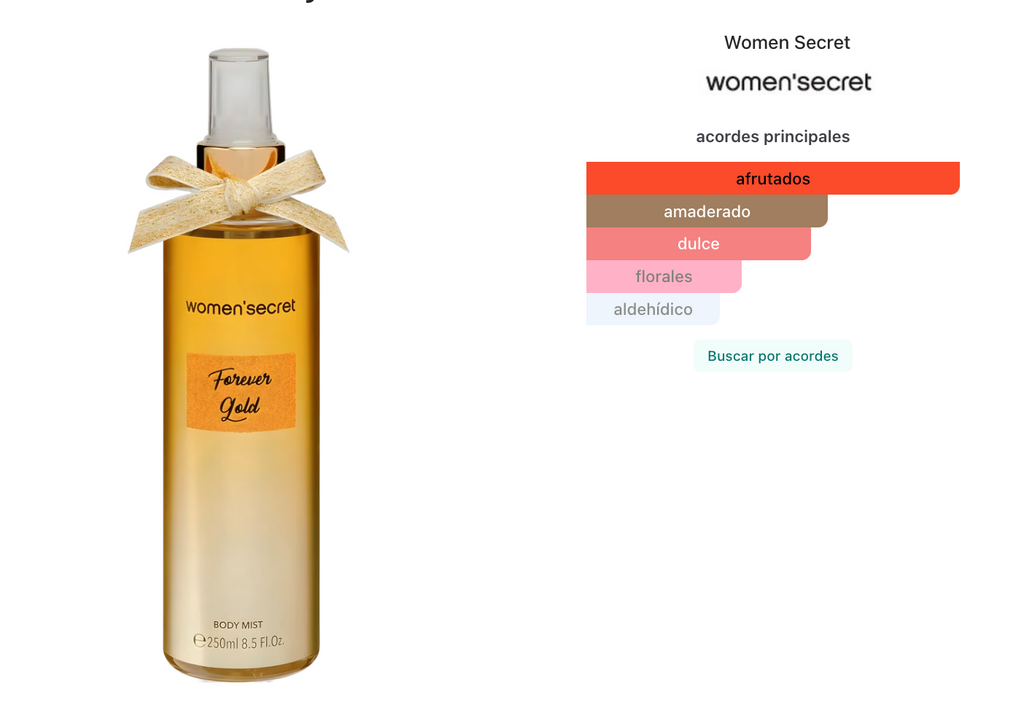 Women Secret Forever Gold 250ml Body Mist