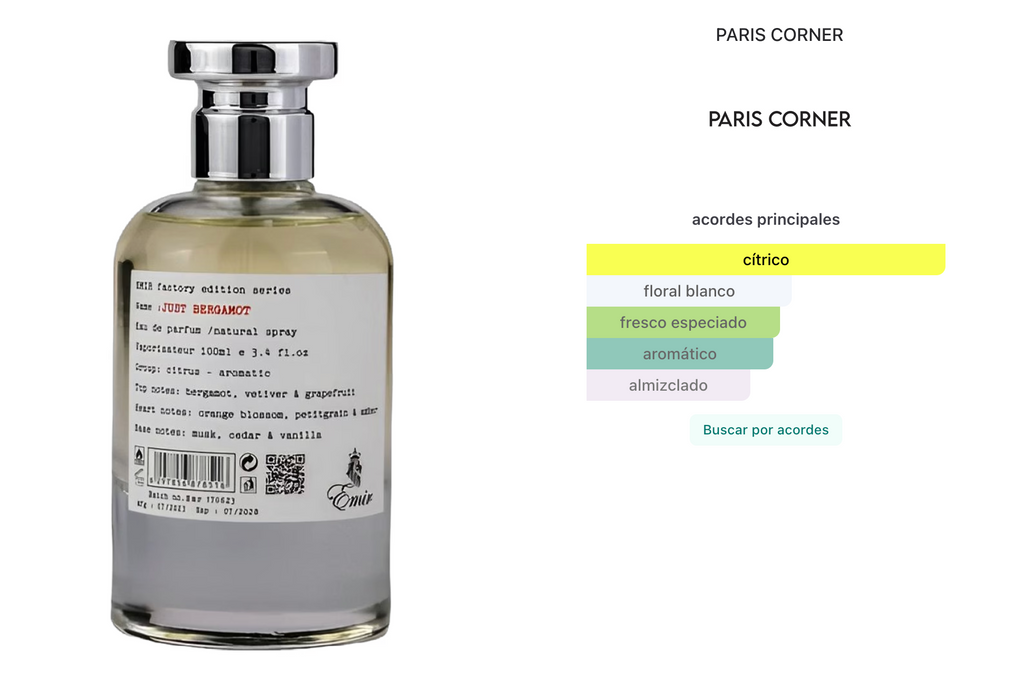Paris Corner Emir Just Bergamot EDP 100ml Unisex